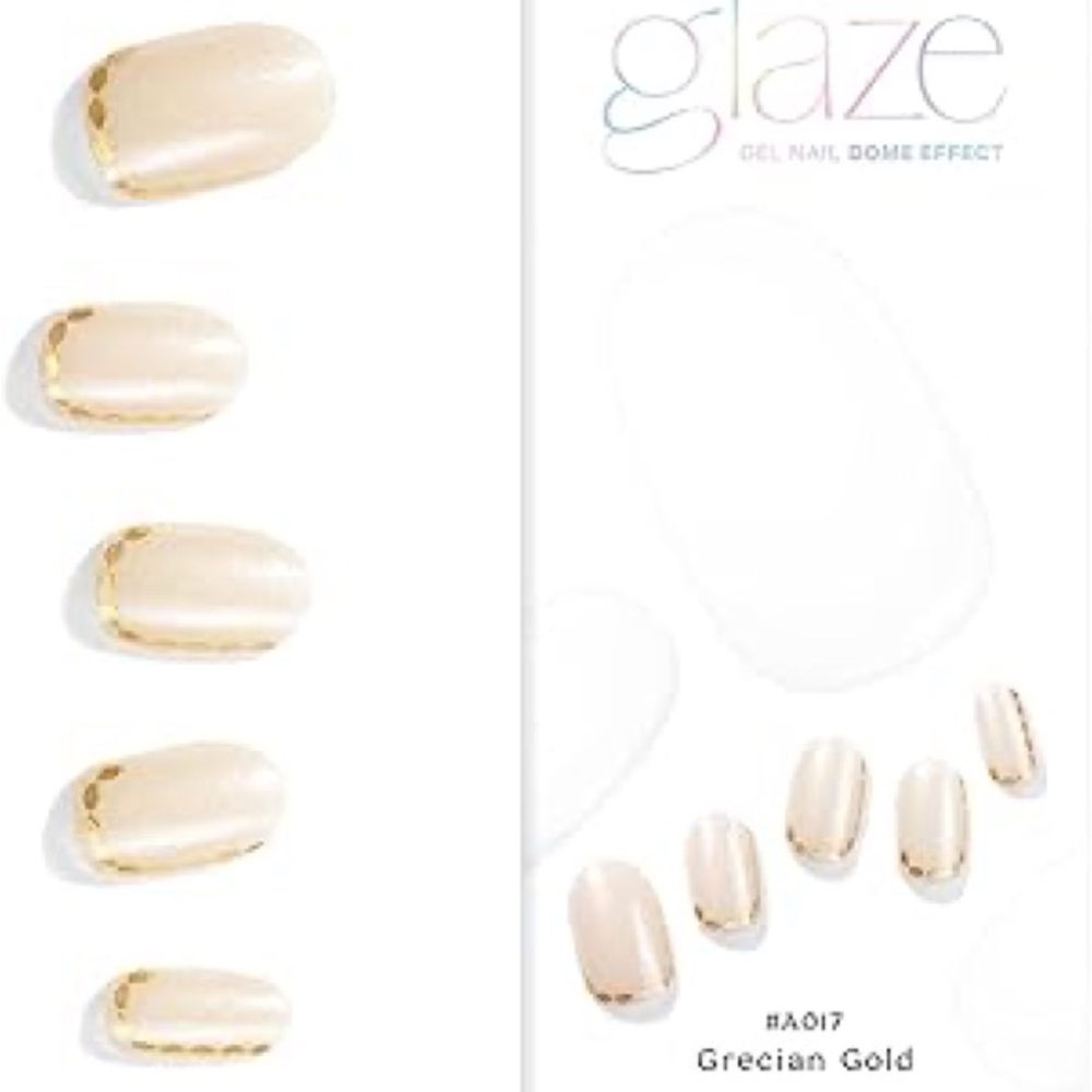 Dashing Diva Glaze Grecian Gold Press-On Nails
